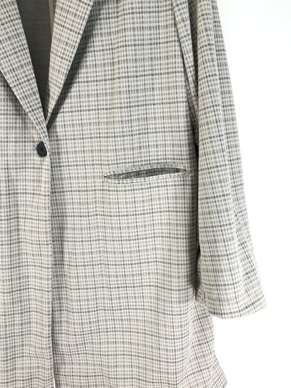 Sanctuary Catalina Notch Lapel Plaid Blazer Women's XL Stretch Pockets Career - Picture 2 of 8